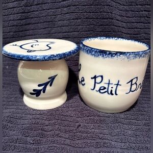 Blue And White Butter Bell Cottagecore